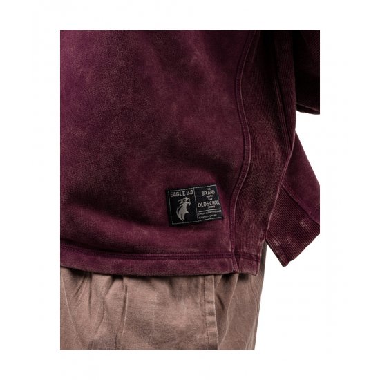 Legal Power Sweater Sweater Eagle "Stone Wash" 2477-866 Aubergine