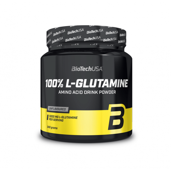 100% L-Glutamine 240gr (BIOTECH USA) (ΜΑΙΟΣ 2024) 
