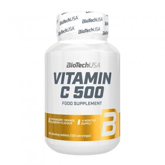 Vitamin C 500 120 Chewing Tabs  (BIOTECH USA)