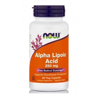 Alpha Lipoic Acid 250mg 60 Veg Caps (NOW FOODS)