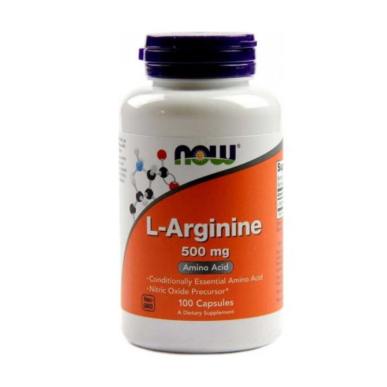 L-Arginine 500mg 100caps (NOW FOODS)