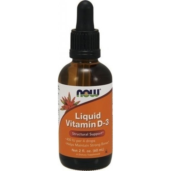Vitamin D-3 Liquid 60ml (NOW FOODS)