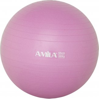 Μπάλα Γυμναστικής AMILA GYMBALL 55cm Ροζ Bulk