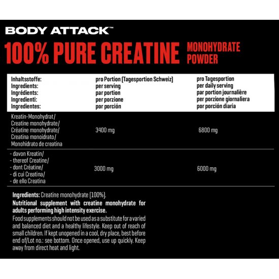 Pure Creatine 300g (Body Attack)