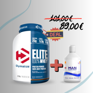 Elite 100% Whey Protein 2170gr (DYMATIZE) + Man Multivitamin 500ml (SWEDISH NUTRA)