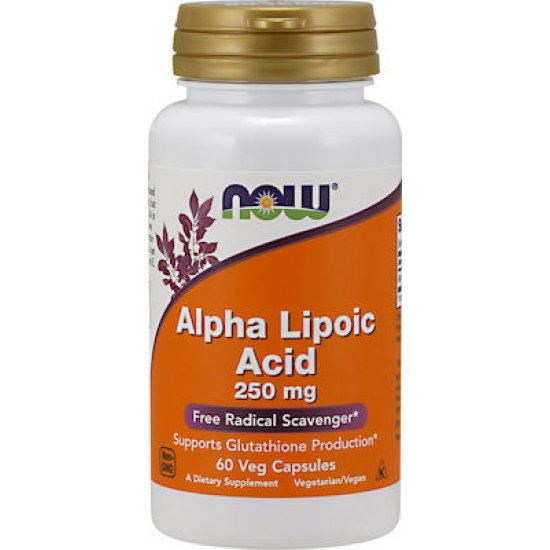 Now Foods Alpha Lipoic Acid 250mg 60 φυτικές κάψουλες